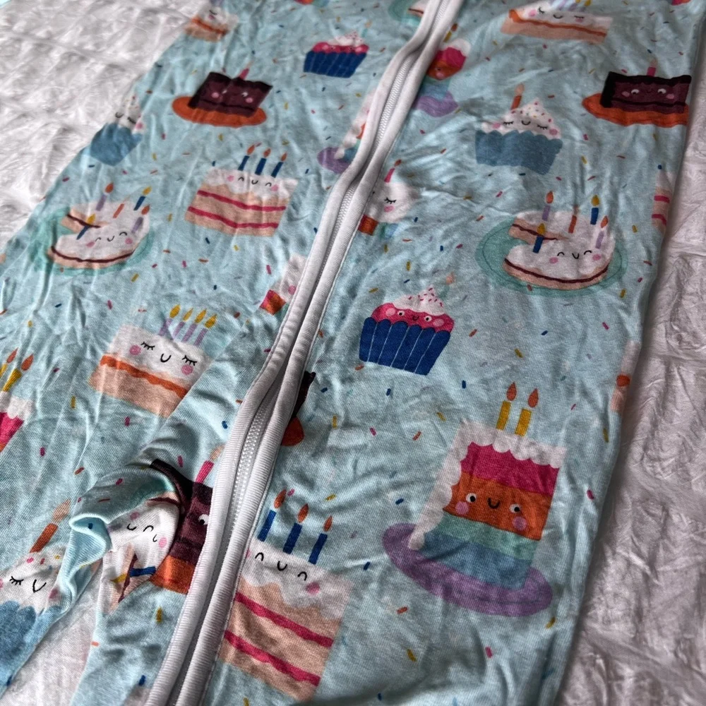 Little Sleepies Birthday Cake Zippy Pajamas 18-24M - Picture 10 of 12